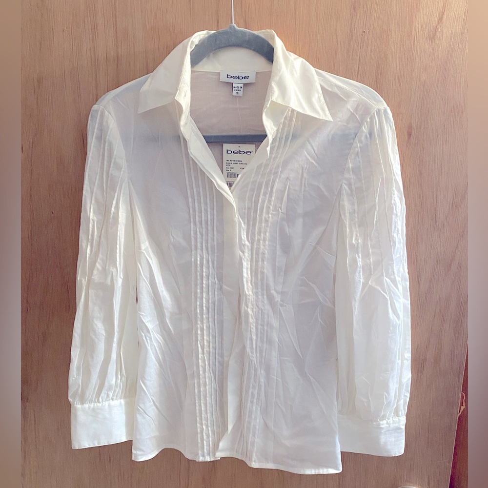 Bebe white Dress Shirt - NWT